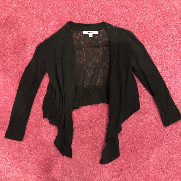 DKNY Partial Lace Cardigan Women size S - Picture 2 of 8